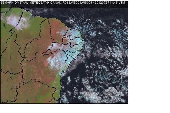 Fim de semana em AL com previsão de sol sábado e chuva domingo