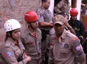 Bombeiros ficaram chocados 