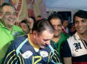 Ronaldo, Cicero Almeida e o vereador Paulo Corintho