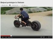 Vídeo mostra 'cópia' caseira da moto do Batman
