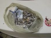Material apreendido com o acusado 