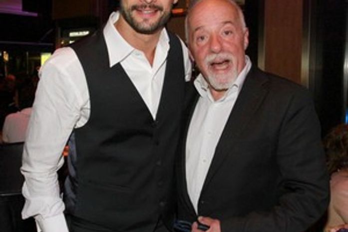 Rodrigo Santoro e Paulo Coelho em Cannes