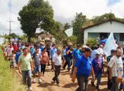 Charles Pacheco inicia campanha com grande caminhada na Cana Brava