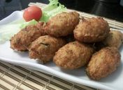 Entrada para o almoço? Aposto no bolinho de arroz com batata 