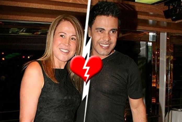 Zezé Di Camargo e a ex-mulher Zilu