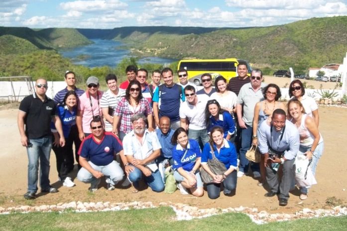 Famtour o grupo visitando Piranhas