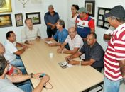 Renan recebeu representantes dos servidores da Funasa em Maceió