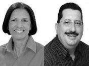 Fátima Correia (PSD), e o ex-deputado estadual, Gilberto Gonçalves (PRB)