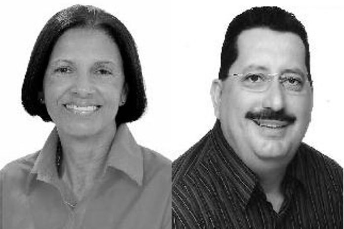 Fátima Correia (PSD), e o ex-deputado estadual, Gilberto Gonçalves (PRB)