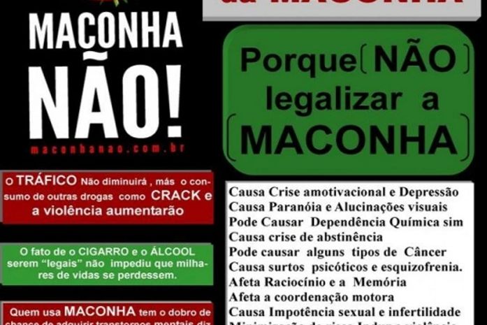 Porque sou contra a legalização da maconha