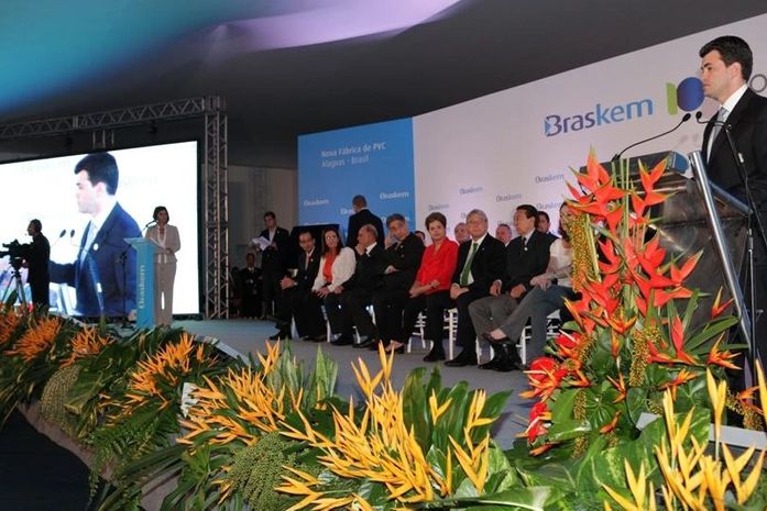 Em Alagoas, Dilma inaugura maior fábrica de PVC da América Latina