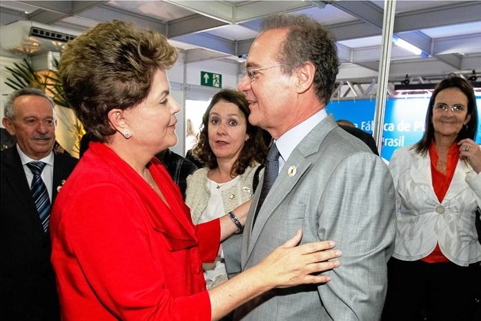 Renan e Dilma Rousseff 