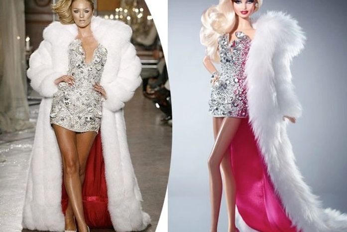 Vestido de luxo saído direto da passarela da marca The Blond