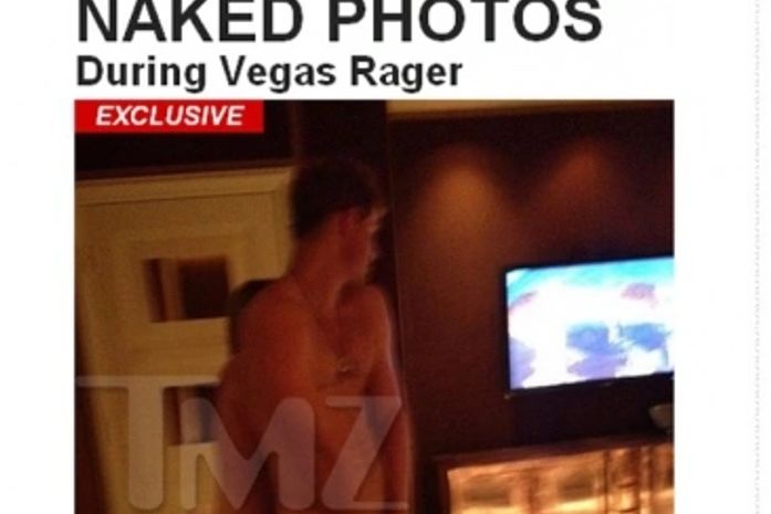 Príncipe Harry no quarto do hotel em Las Vegas