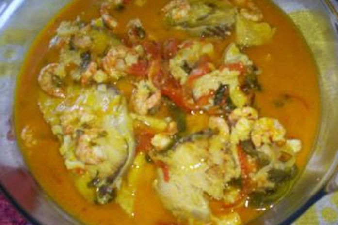Muqueca de camarão e oeixe