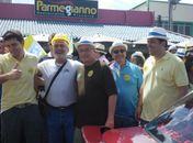 Rui, Raul Cleto, Téo, Claudionor e Marcelo Palmeira no adesivaço de domingo no Iate Clube
