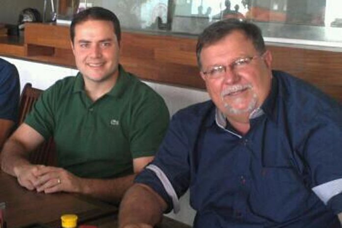 Renan Filho e o vereador Anizao de Murici do PMN