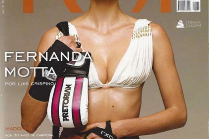 Fernanda Motta vira boxeadora sexy em foto para capa de revista