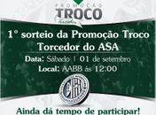 Em projeto "diferente", diretoria do ASA realiza sorteio "Troco Torcedor"