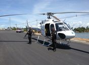 Litoral Sul recebe policiamento de aeronave