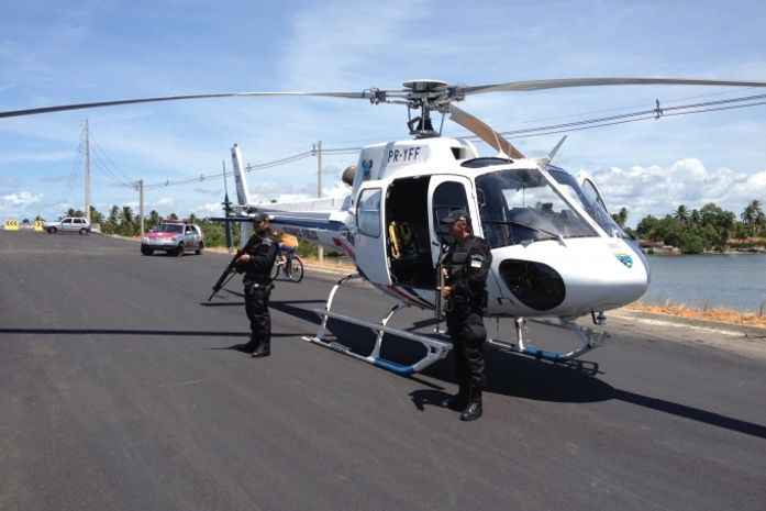 Litoral Sul recebe policiamento de aeronave