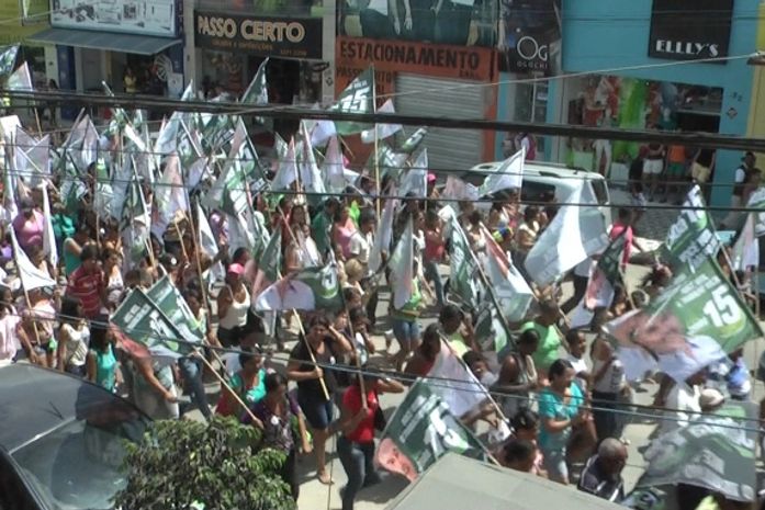 Mobilização de Nivaldo Jatobá invade Centro de São Miguel