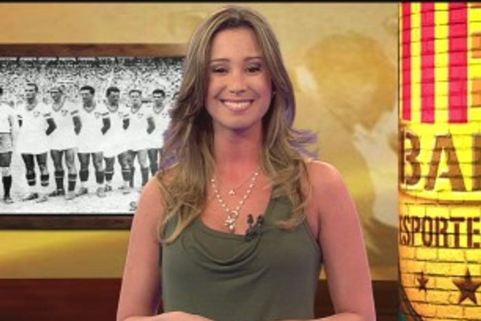 Apresentadora da Band erra e chama transmissão com Galvão Bueno