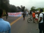 Protesto bloqueia rodovia BR 316