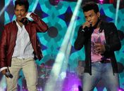 João Lucas e Marcelo durante gravação do primeiro DVD, em Goiânia