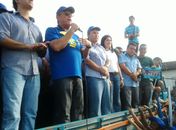 Teotonio no palanque de Manuilson com JHC