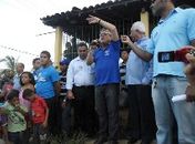 Teotonio falando no assentamento em Maragogi