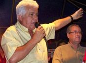 José Thomaz Nonô (DEM) esteve no comício do candidato à reeleição e atual prefeito, Maykon Beltrão (PMDB)