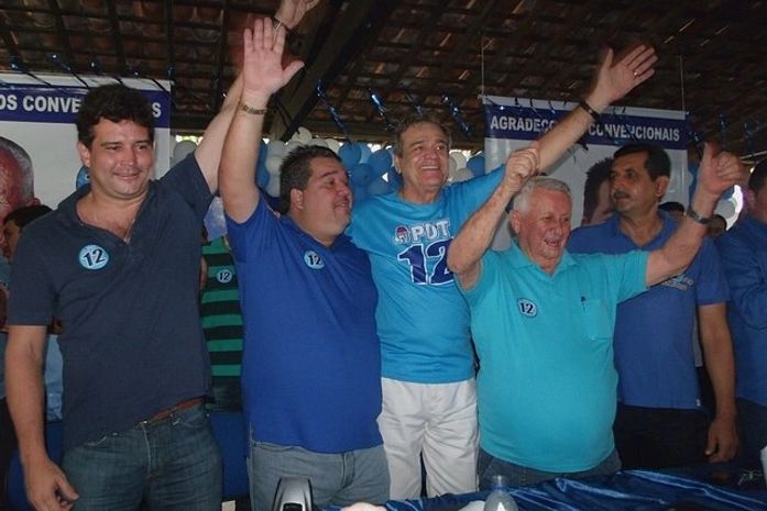 Mauricio Quintella com Gustavo Feijó em Boca da Mata