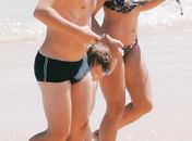 Thiago Rodrigues e Cristiane Dias curtem Fernando de Noronha