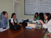 Sudanesas visitam a sede da OAB de Alagoas