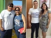 Rafael e Rafaela decidiram emagrecer inicialmente por causa de uma aposta com familiares