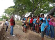 Estudantes tem aula sobre lagunas 