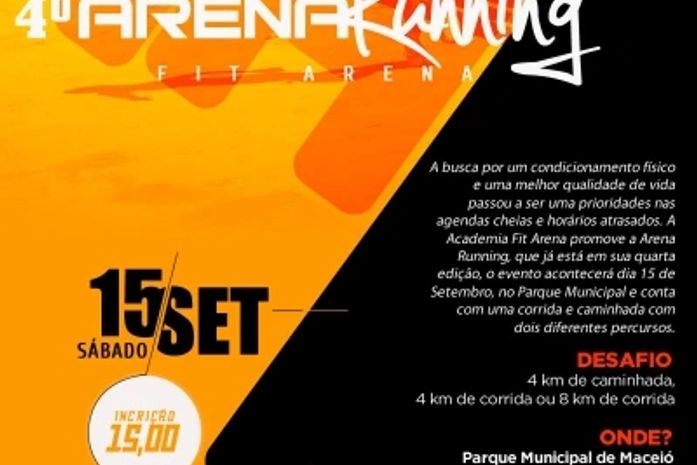 4º Arena Running acontece no Parque Municipal
