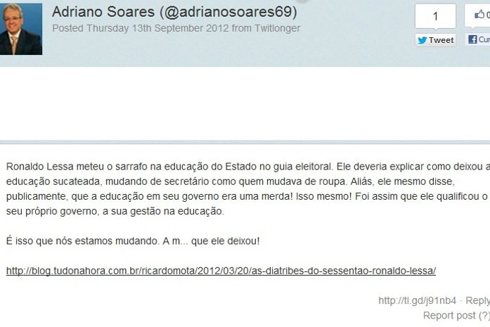 “Mudando a m... que ele deixou” diz secretário sobre Lessa