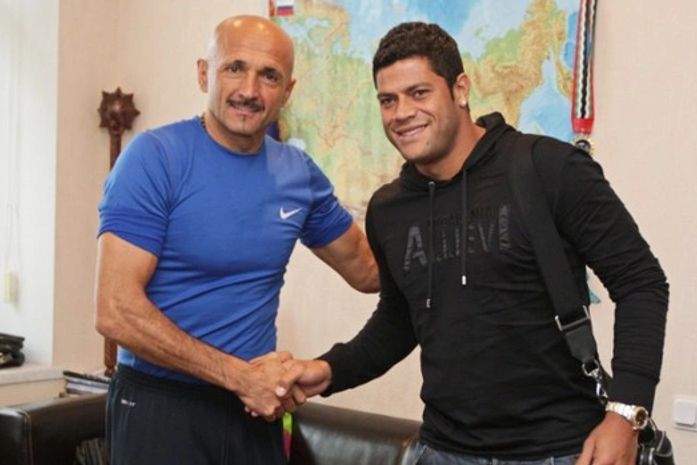 Treinador Luciano Spalletti e Hulk
