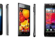 Lado a lado: OPPO Finder, Huawei Ascend P1s e Motorola RAZR 