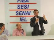 Galba Novaes com o empresariado