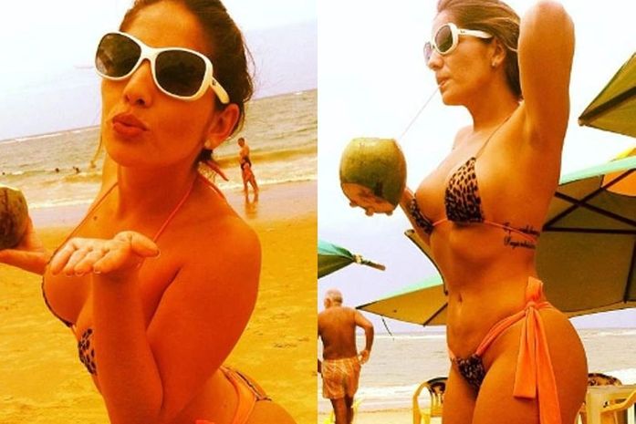 Ex-BBB Anamara mostra foto de biquíni e provoca: "Quero namorar"