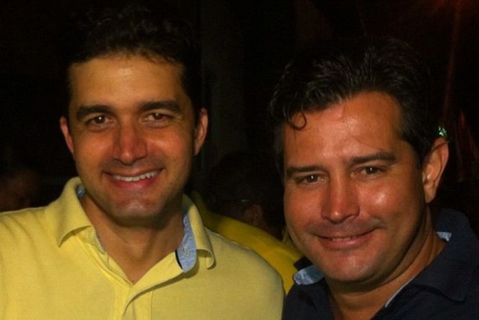 O tucano Rui Palmeira e o republicano Mauricio Quintella na Caminha da Santa Lúcia