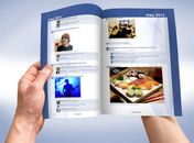 Transforme seu Facebook em um livro impresso.