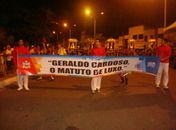 Cantor Geraldo Cardoso foi homenageado no Desfile da Emancipação