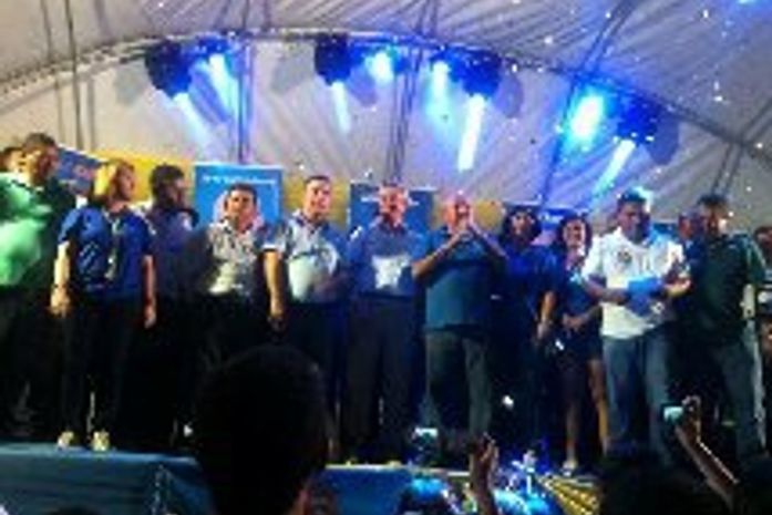 Collor no palanque de Carlos Alberto Canuto