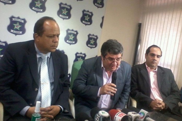 Delegados durante coletiva