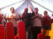 Renatinho, Jeferson e Mauricio Quintella juntos no Pilar