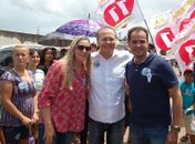 Em Flexeiras, senador apóia a reeleição da prefeita Silvana Cavalcanti 